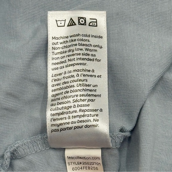 Tea Collection Boy’s Mandrill Monkey Graphic Tee Blue Fog 8 100% Cotton EUC - Picture 7 of 9